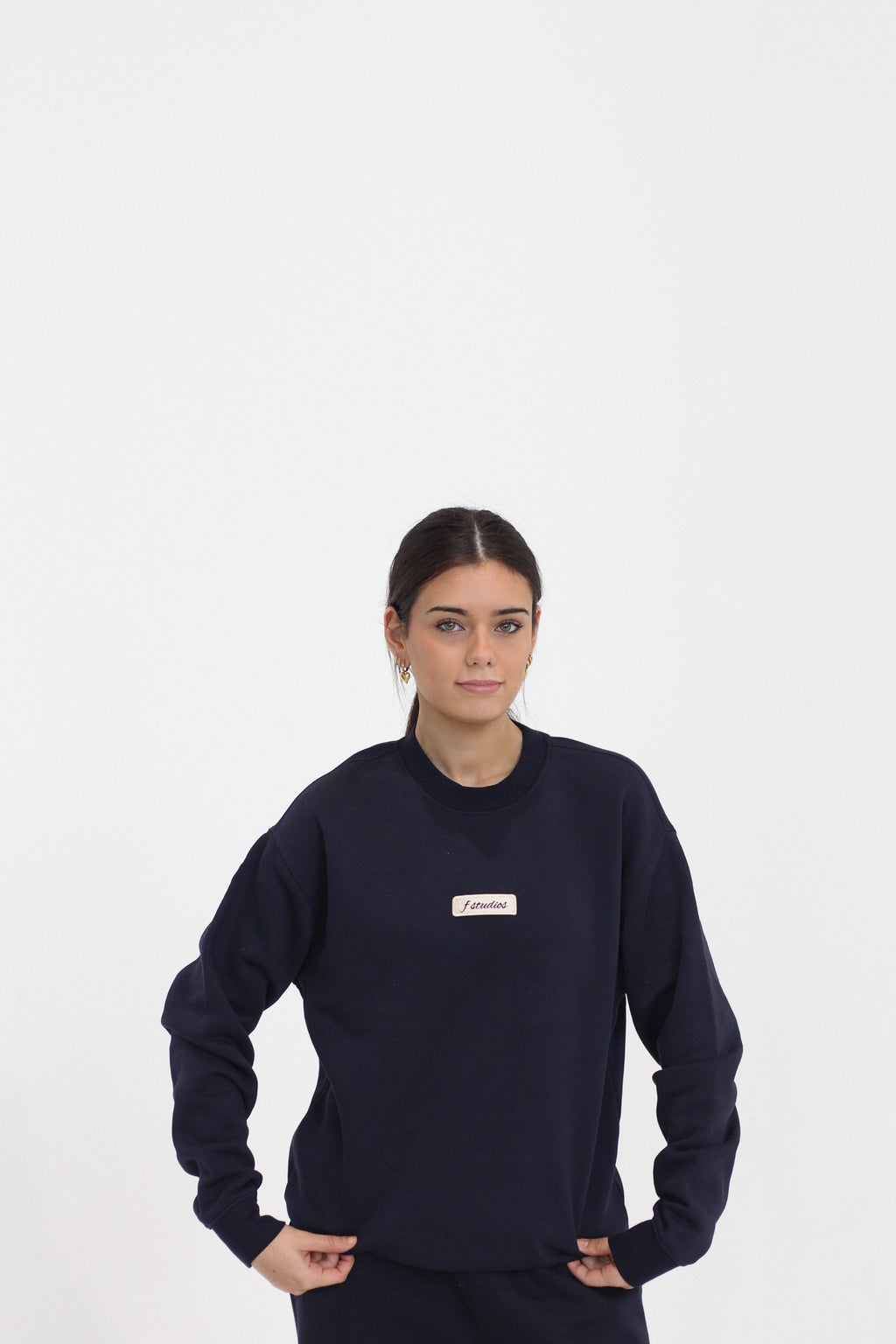 Navy Studios Crew Neck