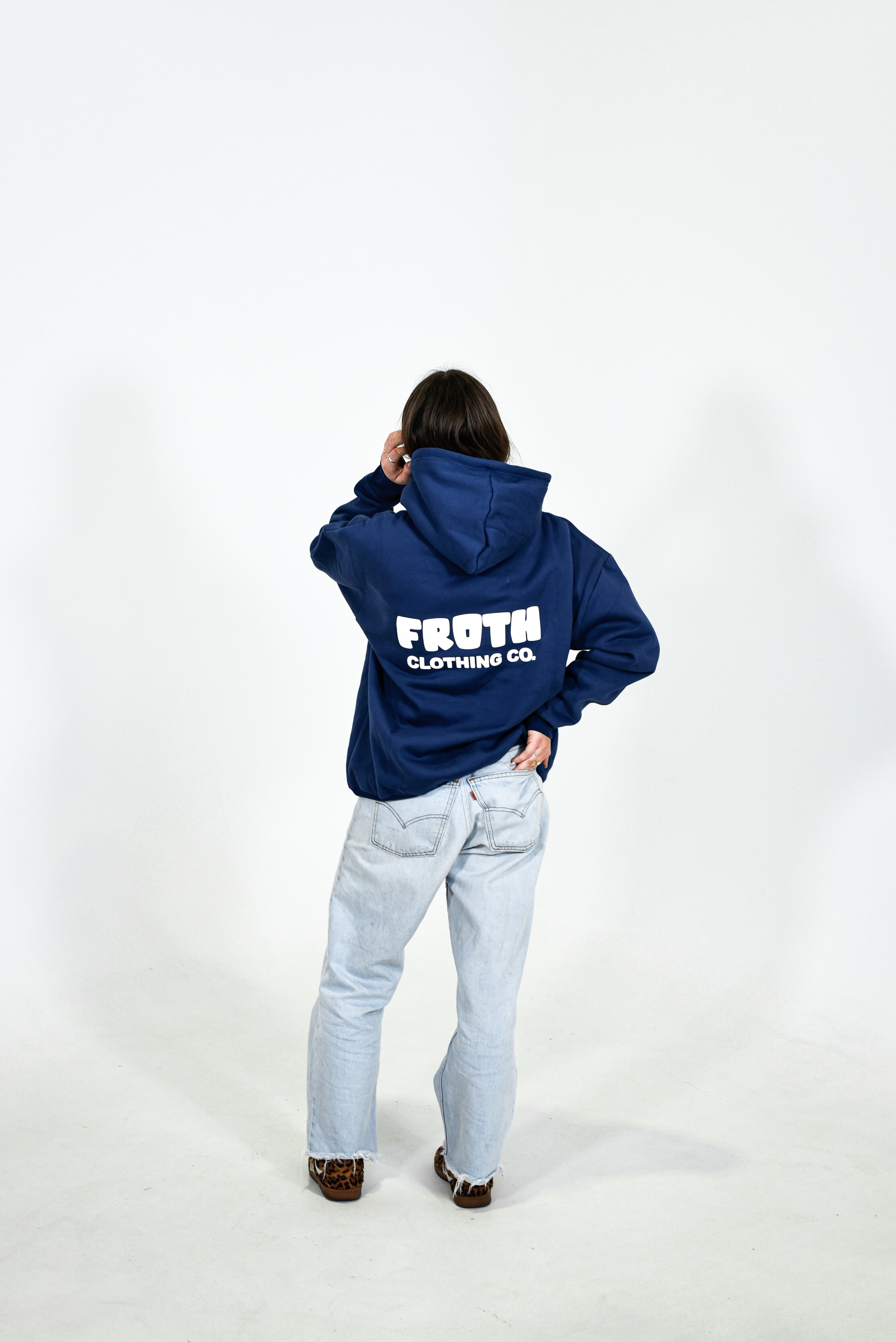NAVY BLUE HOODIE
